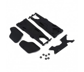 TLR244070 - Rear Arms, Mud Guards, Inserts (2): 8XT TLR