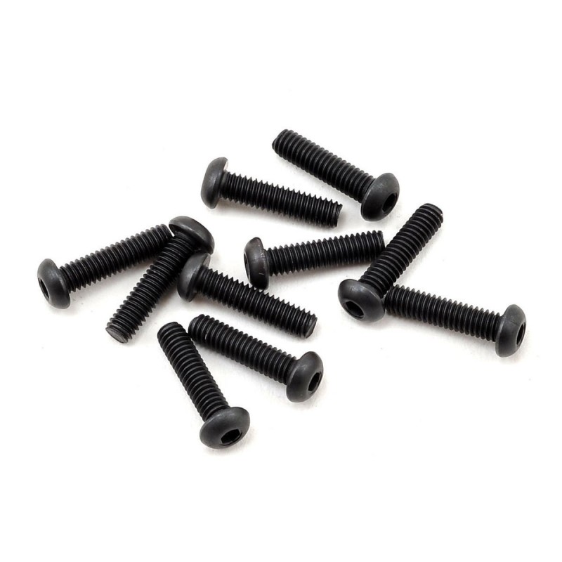 TLR255002 - Button head screw, M2.5x10mm (10) TLR