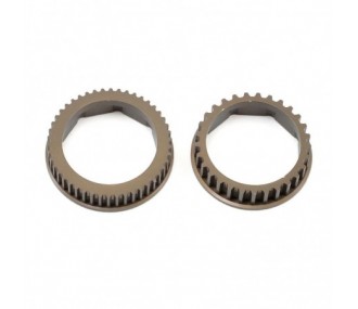 TLR332062 - Aluminum Gear Diff Pulley Set: 22-4/2.0 TLR