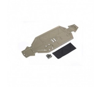 TLR341024 - Chassis, -3mm, Rear Brace: 8XE TLR