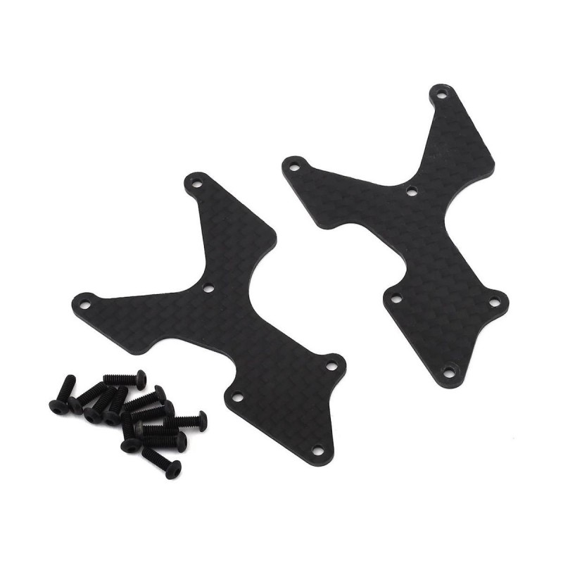 TLR344038 - Rear Arm Inserts, Carbon: 8X TLR