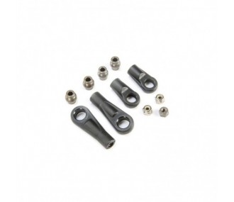 TLR351008 - Dual Steering Rod Ends and Pivot Balls: 5B, 5T TLR