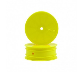 TLR43010 - 22 3.0 - Cerchi anteriori, esagono 12 mm, giallo (2) TLR