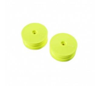 TLR43021 - Front Wheel, Yellow (2): 22X-4 TLR