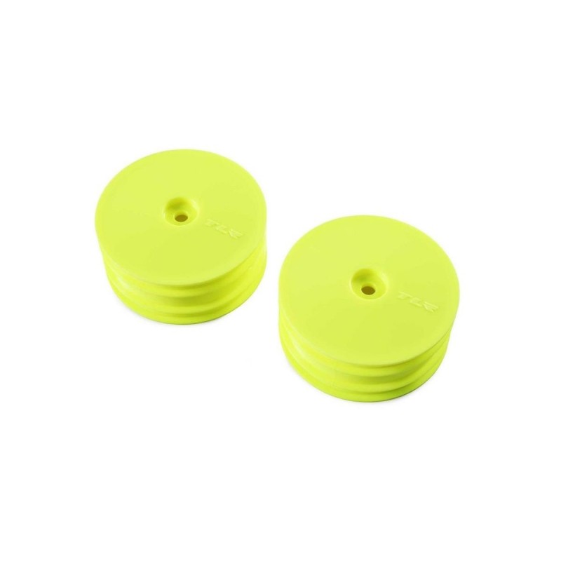 TLR43021 - Front Wheel, Yellow (2): 22X-4 TLR