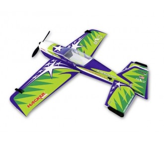 Flugzeug Hacker model MX 2 grün ARF ca.1.20m