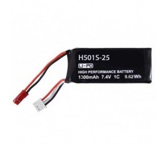 Hubsan H501S Batterie LiPo pour radiocommande H901A H906A 1300mAh 7.4V