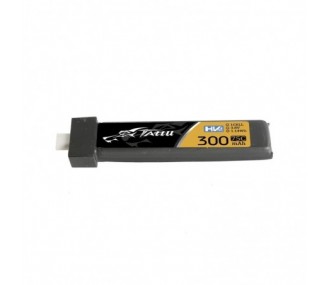 Akku Tattu Lipo 1S HV 3.8V 300mAh 75C BT 2.0 (Packung mit 5 Stück)