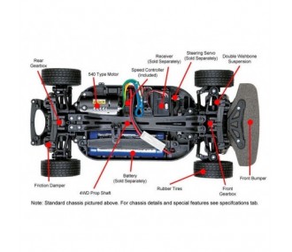 TAMIYA Subaru Impreza Messico 2004 TT-01E