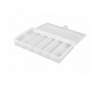 Storage box with 8 fixed compartments 208x119x33mm