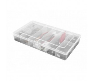 Storage box with 8 fixed compartments 208x119x33mm