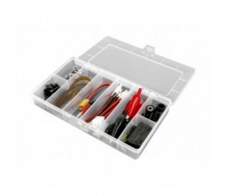 Storage box with 8 fixed compartments 208x119x33mm