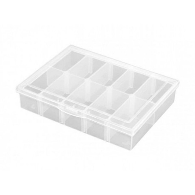 Storage box 10 modular compartments 134x100x29mm