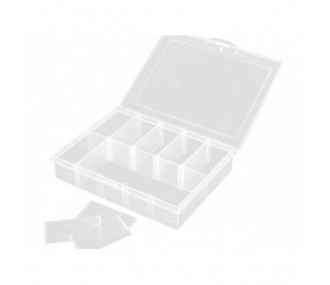 Caja de almacenamiento con 10 compartimentos 134x100x29mm