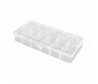 Caja de almacenamiento con 12 compartimentos 260x125x43,5mm