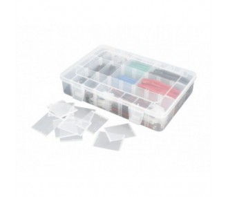 Storage box with 24 compartments 202x137x40mm