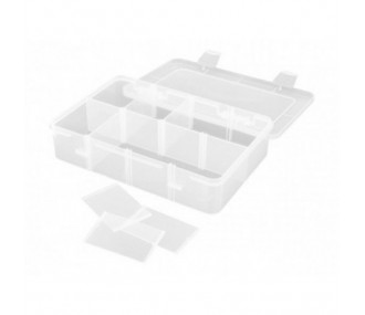 Caja de almacenamiento con 8 compartimentos 187x126x43mm