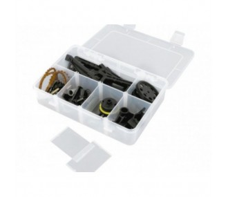 Storage box with 8 modular compartments 187x126x43mm