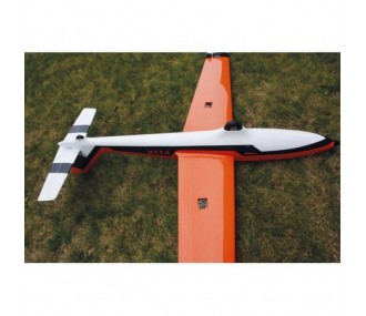 Robbe MDM-1 Fox blanco y naranja planeador de fibra de vidrio PNP aprox.3,50 m