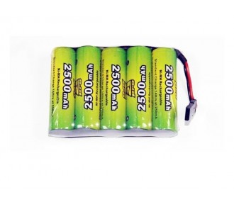 Akku 6,0V 2500mAh NiMh flach A2pro