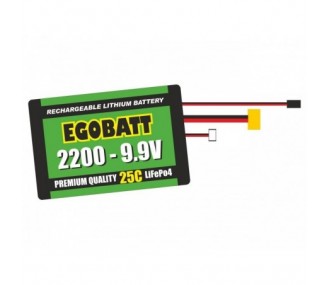 EGOBATT 9,9V 2200mAh 25C JR/XT60 LiFe battery