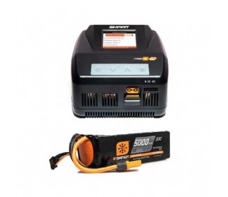 Spektrum Smart S1400 G2 Ladegerät + 1x Smart 6S 5000mAh Batterie