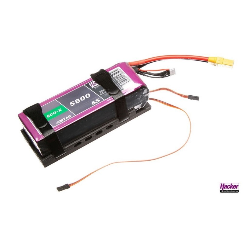 HackerMotor Support pour Batterie TopFuel 5800mAh et Lecteur MTAG