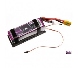 HackerMotor Soporte de batería para TopFuel 3800 a 5000mAh y lector MTAG