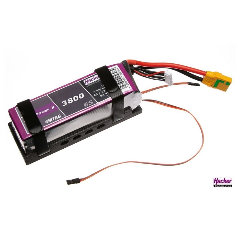 HackerMotor Support pour Batterie TopFuel 3800 à 5000mAh et Lecteur MTAG
