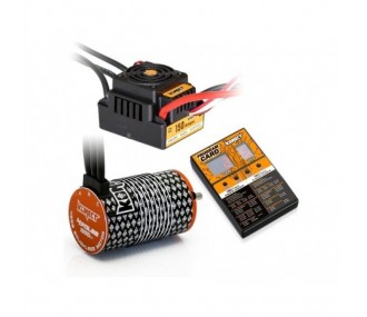 Konect Combo Brushless 1/8 : esc 150A + moteur 4268 1900KV + Carte prog.