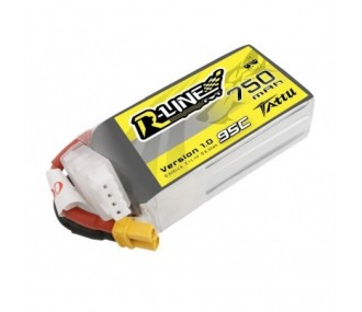 Batteria Tattu lipo 4S 14.8V 750mAh 95C presa XT30