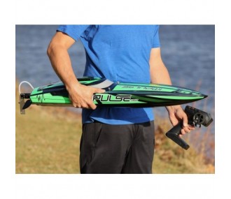 Impulse 32 BL Boat Black/Green RTR PROBOAT