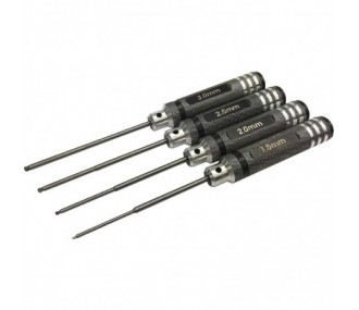Set of 4 screwdrivers 6 square ball Robbe