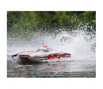 Bateau Blackjack 42 BL Rouge/Blanc RTR PROBOAT