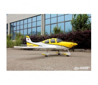 Dynam SR22 white and yellow PNP aircraft approx. 1.40m
