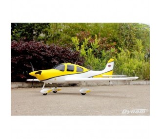 Dynam SR22 white and yellow PNP aircraft approx. 1.40m