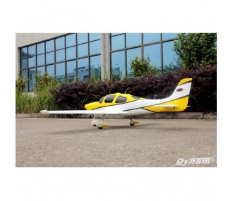 Dynam SR22 white and yellow PNP aircraft approx. 1.40m