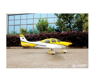 Dynam SR22 white and yellow PNP aircraft approx. 1.40m