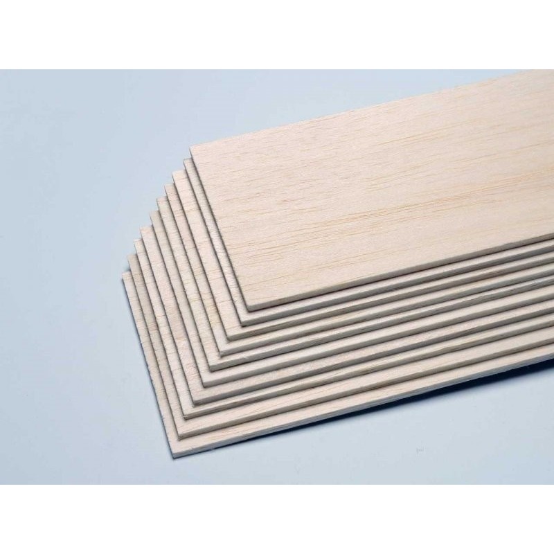 Pannello di balsa 15/10 (spessore 1,5 mm) 10x100cm PICHLER