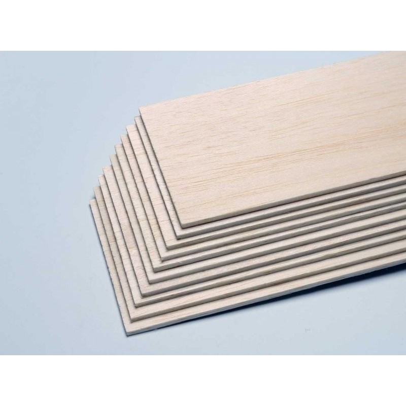 Balsa board 40/10 (thickness 4mm) 10x100cm PICHLER