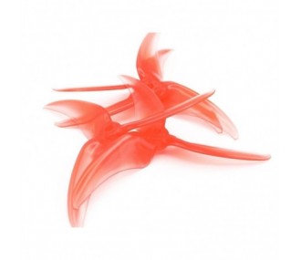 Avan Scimitar 5x3'' red transparent propellers (2xCW + 2xCCW)