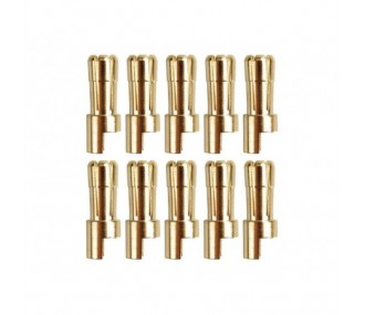 Gold Socket PK 5mm male (10 pcs) - Yuki Model
