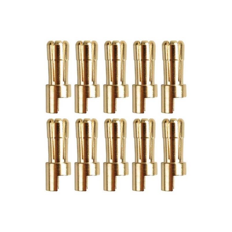 Gold Socket PK 5mm male (10 pcs) - Yuki Model