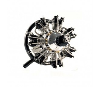 Motor radial UMS de 4 tiempos, 7 cilindros 35cc, metanol