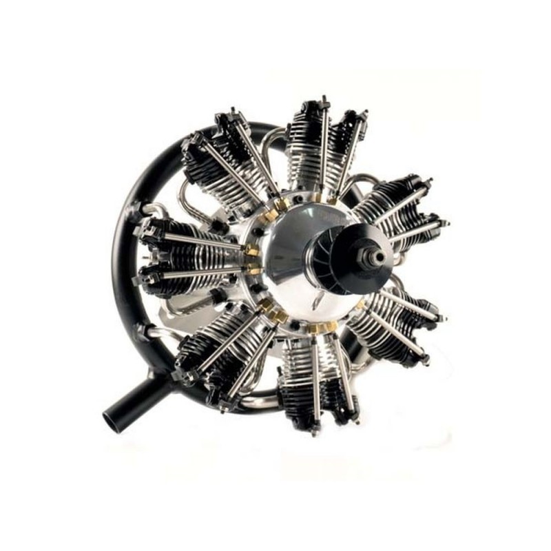 4-stroke UMS radial engine, 7 cylinders 35cc, methanol