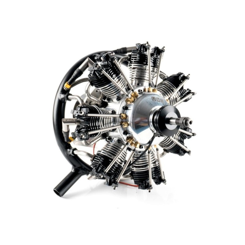 4-stroke UMS radial engine, 7 cylinders 50cc, gasoline