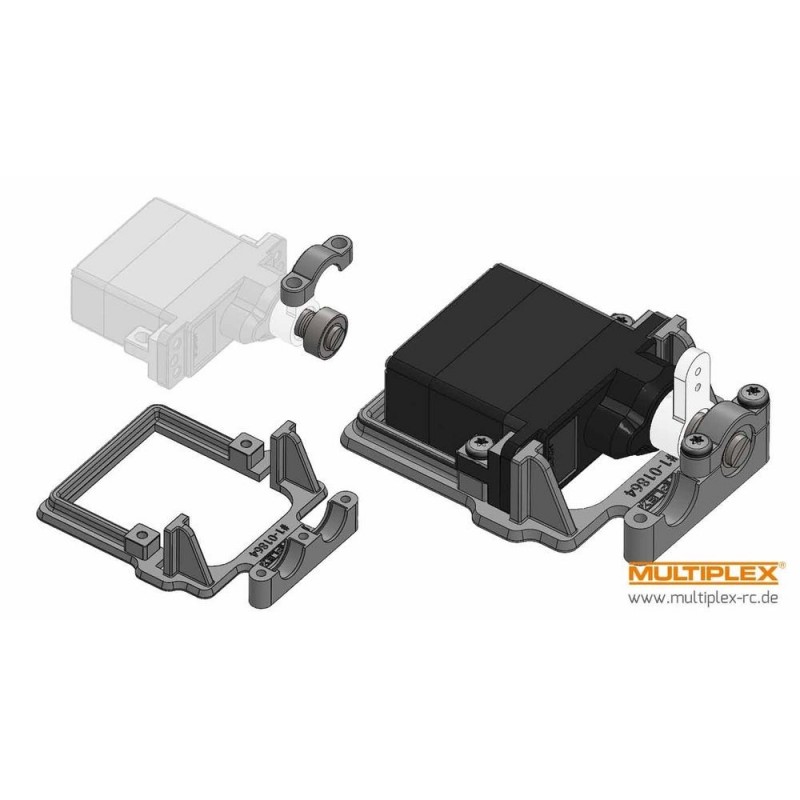 Soporte de servo 89 CB para Hitec D89/MD89 con cojinete Multiplex