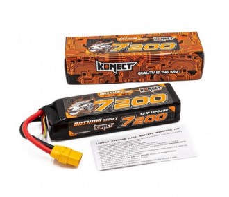 Akku LiPo 3S 11.1V 7200mah 60C Konect Bash XT90