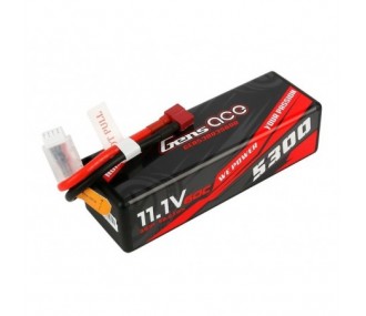Gens Ace Battery, Lipo 3S 11.1V 5300mAh 60C Hardcase 15# Deans