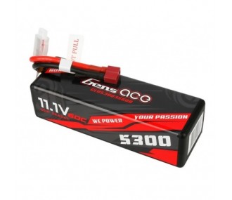 Gens Ace Battery, Lipo 3S 11.1V 5300mAh 60C Hardcase 15# Deans